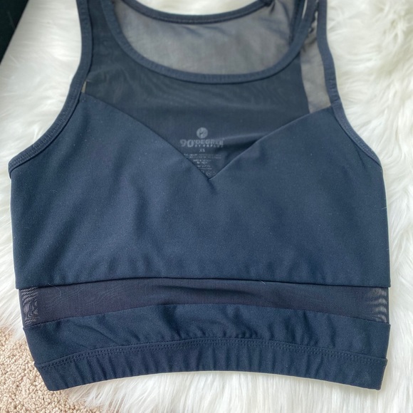 90 Degree By Reflex Other - BLACK MESH SPORTY SPORTS BRA